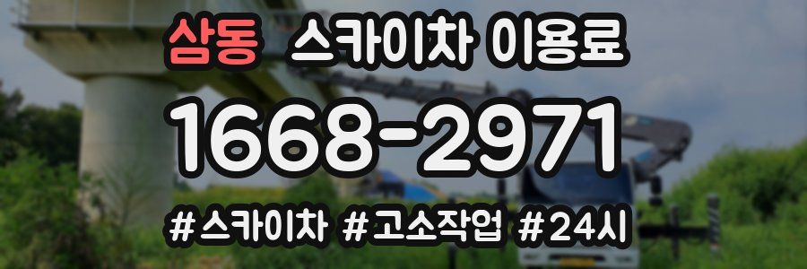 삼동 스카이차 이용료