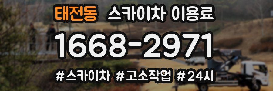 태전동 스카이차 이용료