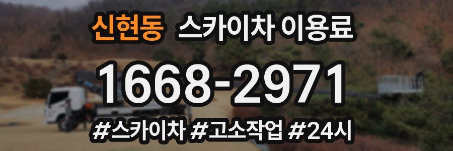 신현동 스카이차 이용료