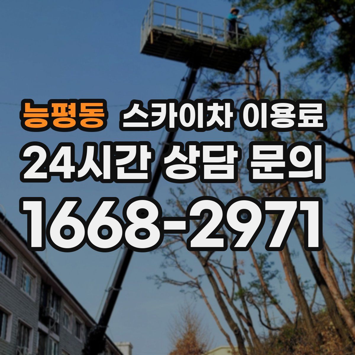 능평동 스카이차 이용료
