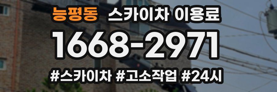 능평동 스카이차 이용료