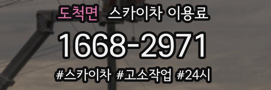 도척면 스카이차 이용료