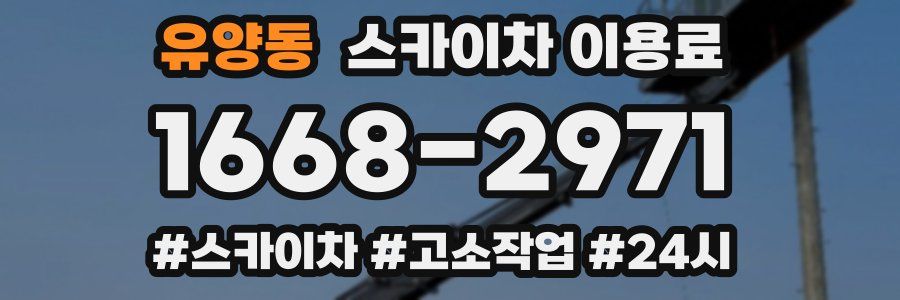 유양동 스카이차 이용료