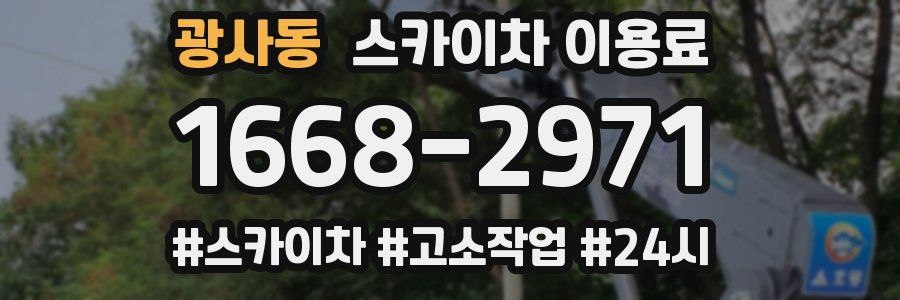 광사동 스카이차 이용료