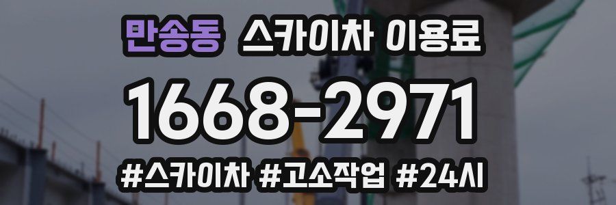 만송동 스카이차 이용료