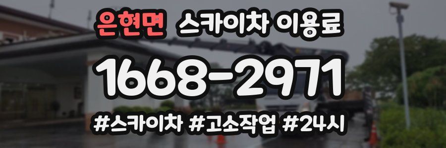 은현면 스카이차 이용료