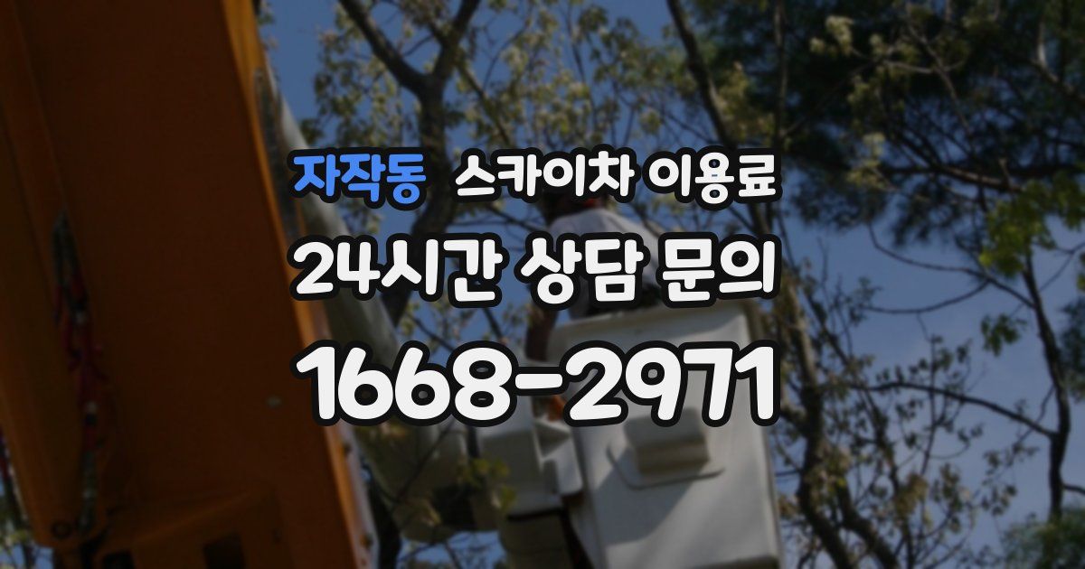 자작동 스카이차 이용료