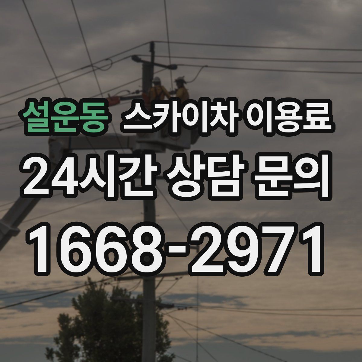 설운동 스카이차 이용료