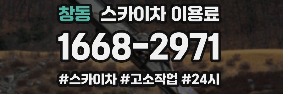 창동 스카이차 이용료