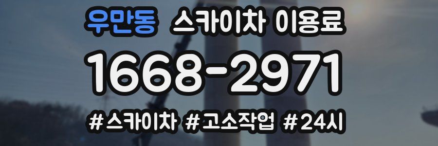 우만동 스카이차 이용료