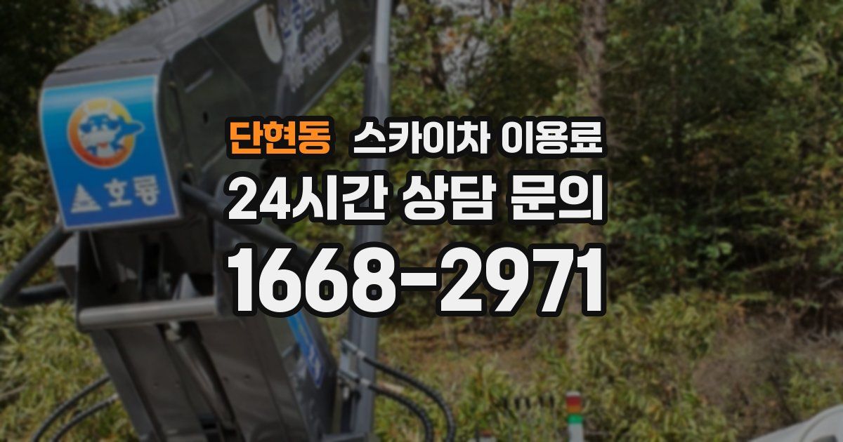단현동 스카이차 이용료