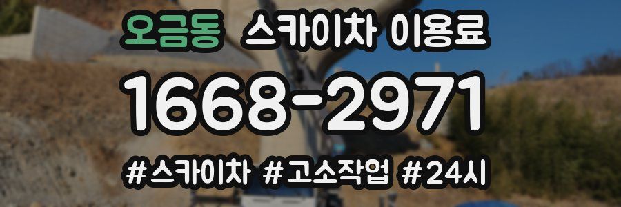 오금동 스카이차 이용료