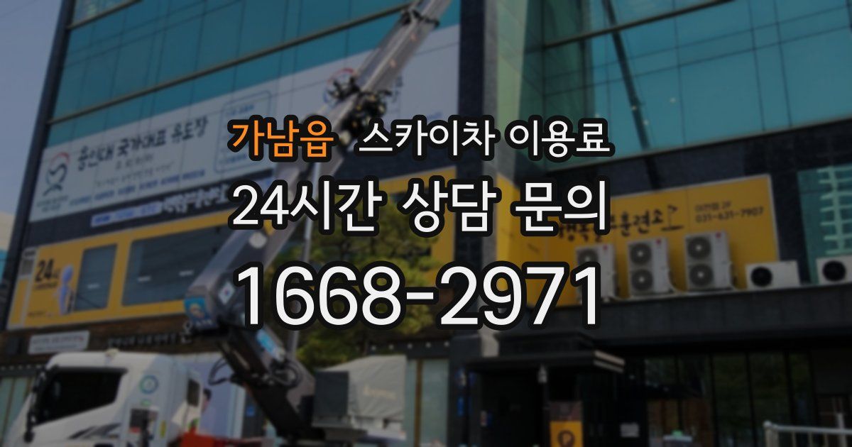 가남읍 스카이차 이용료
