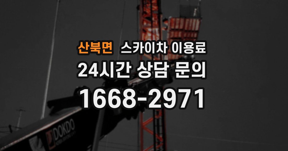 산북면 스카이차 이용료
