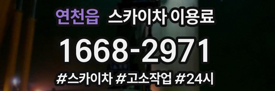 연천읍 스카이차 이용료