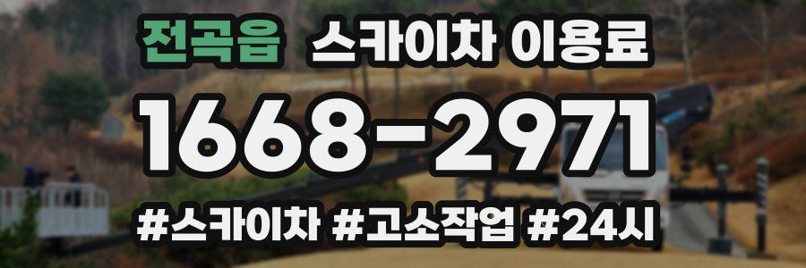 전곡읍 스카이차 이용료