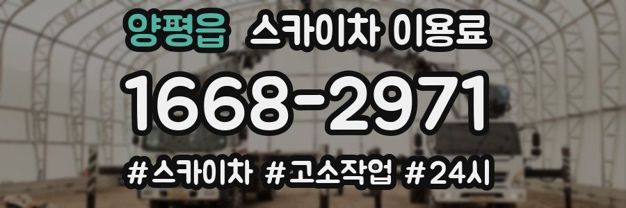 양평읍 스카이차 이용료