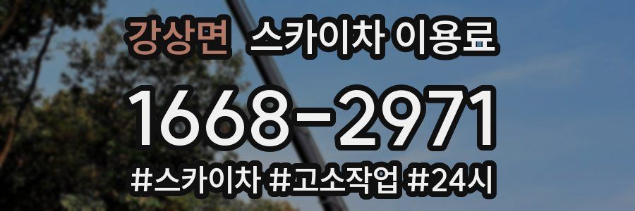 강상면 스카이차 이용료