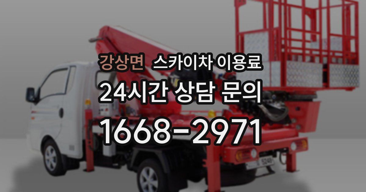 강상면 스카이차 이용료