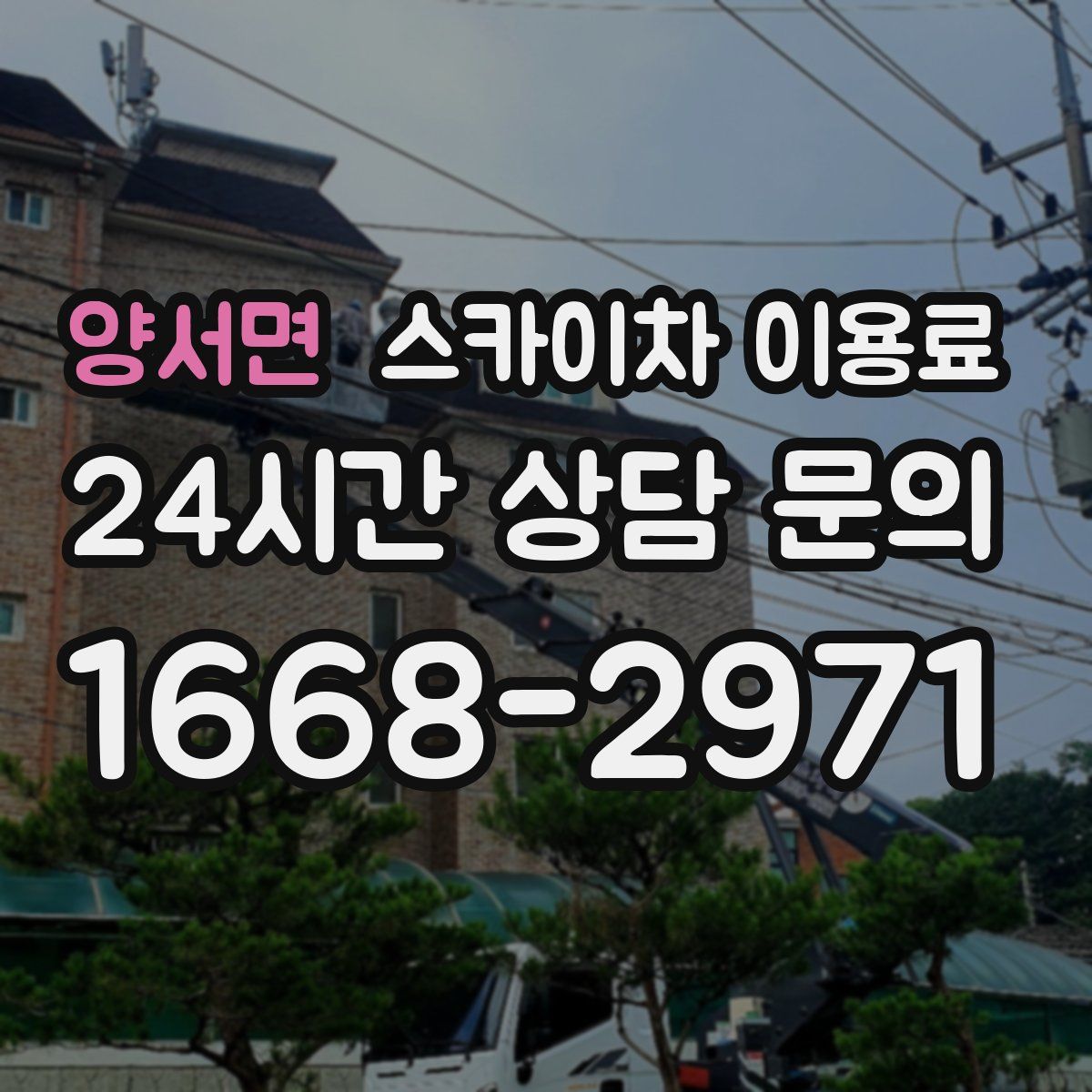 양서면 스카이차 이용료