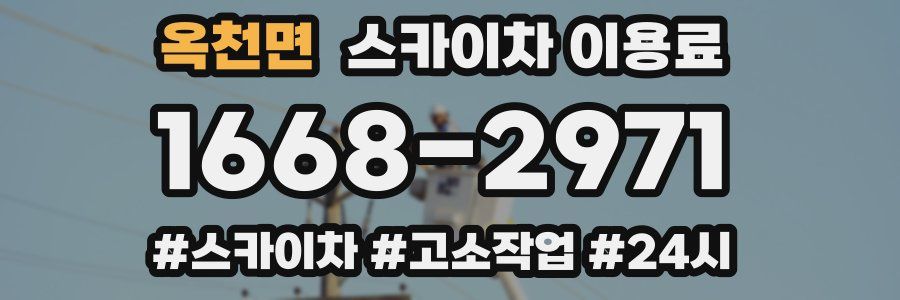 옥천면 스카이차 이용료