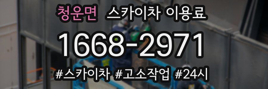 청운면 스카이차 이용료