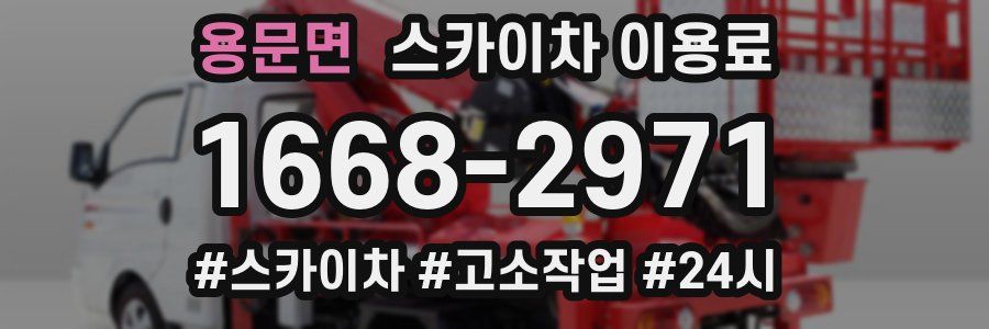 용문면 스카이차 이용료
