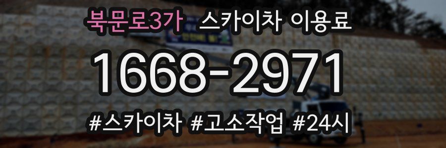 북문로3가 스카이차 이용료