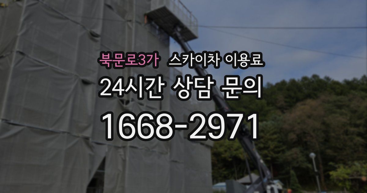 북문로3가 스카이차 이용료