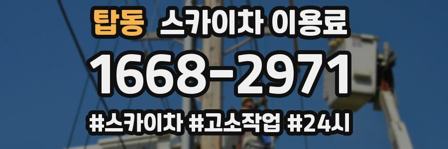 탑동 스카이차 이용료