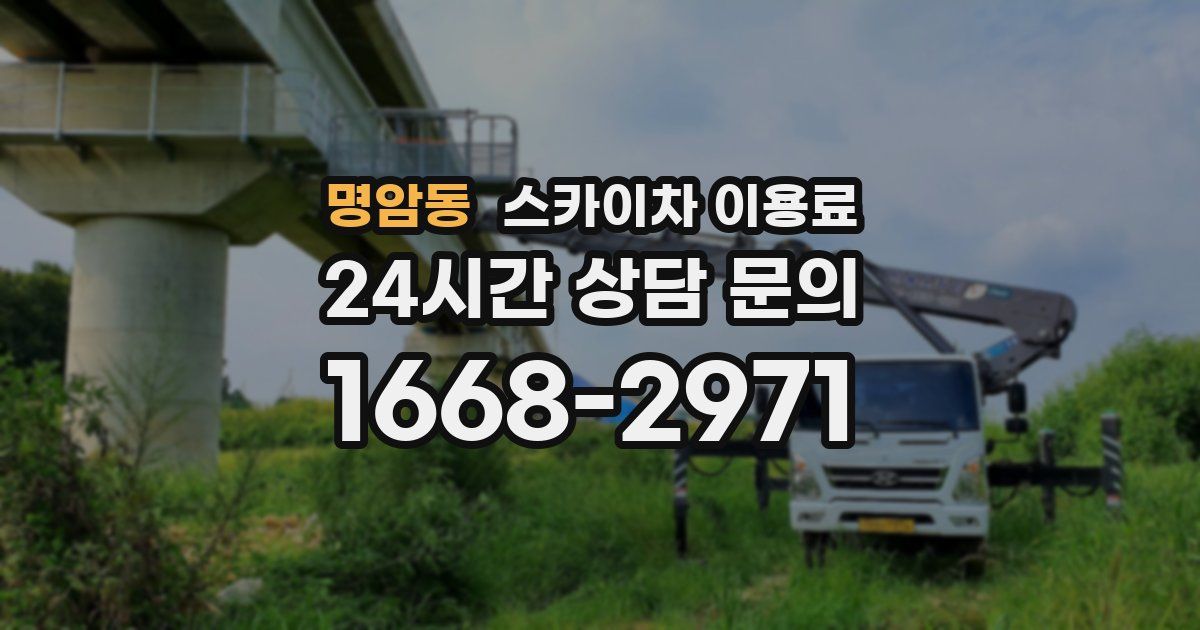 명암동 스카이차 이용료