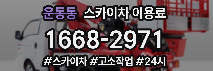 운동동 스카이차 이용료
