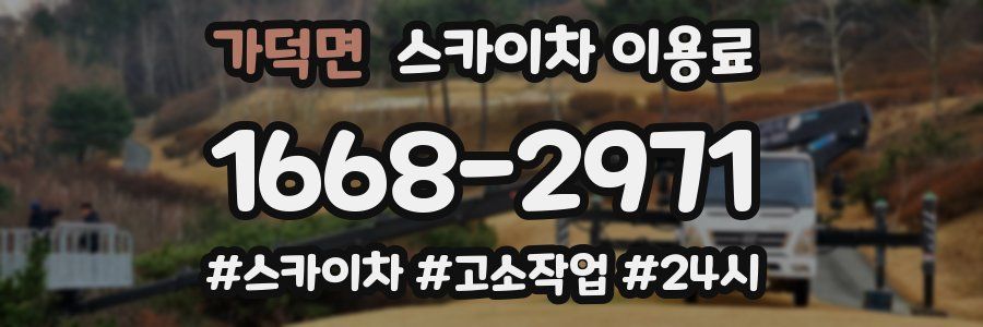가덕면 스카이차 이용료