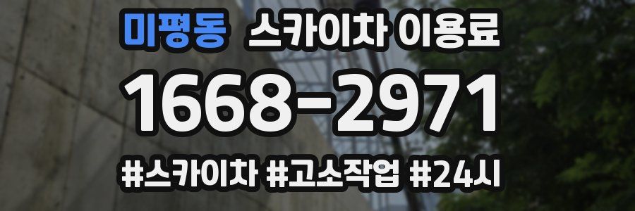 미평동 스카이차 이용료