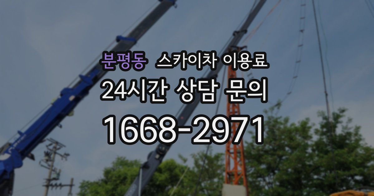 분평동 스카이차 이용료
