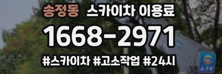 송정동 스카이차 이용료
