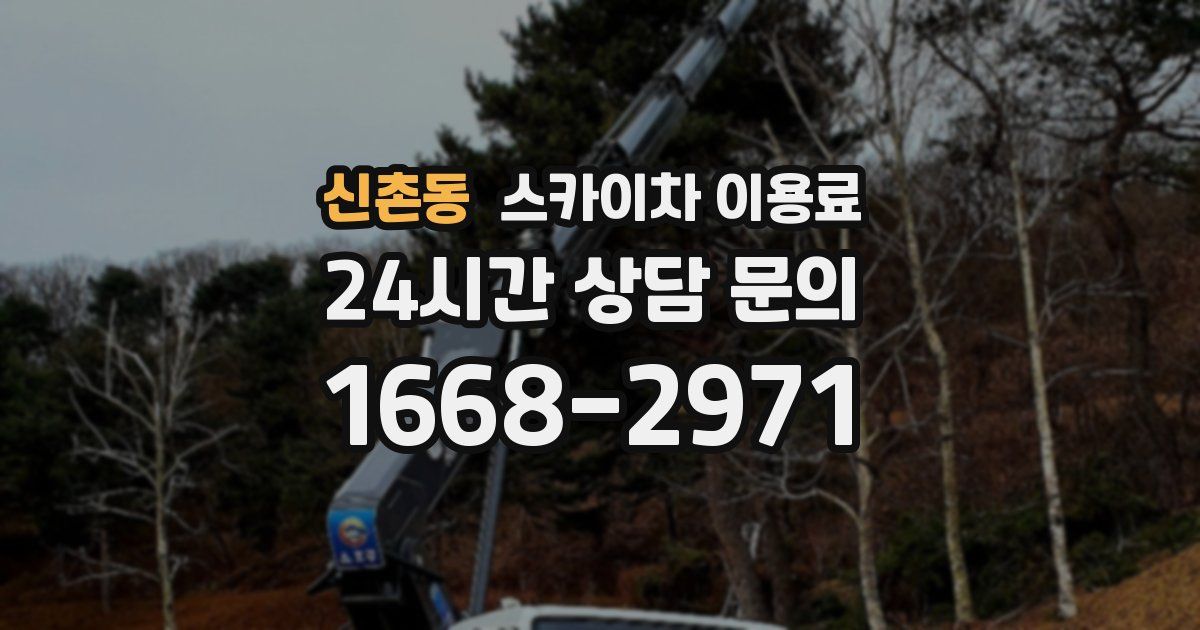 신촌동 스카이차 이용료