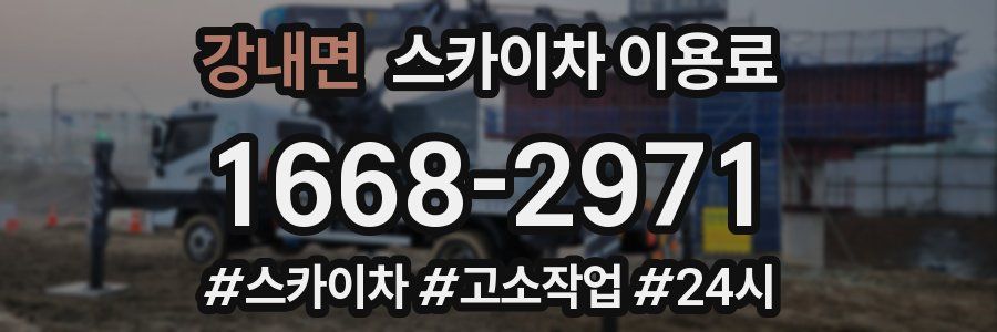 강내면 스카이차 이용료