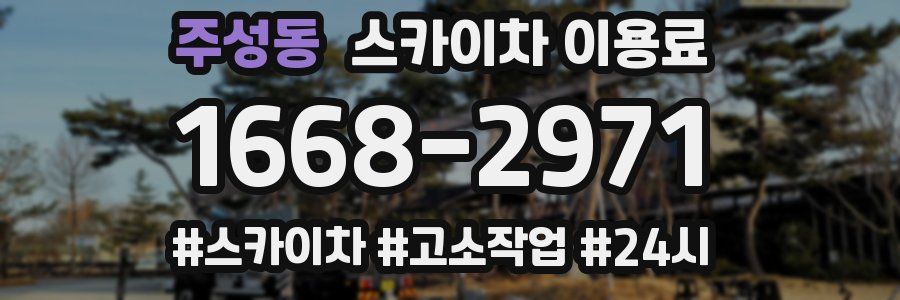 주성동 스카이차 이용료