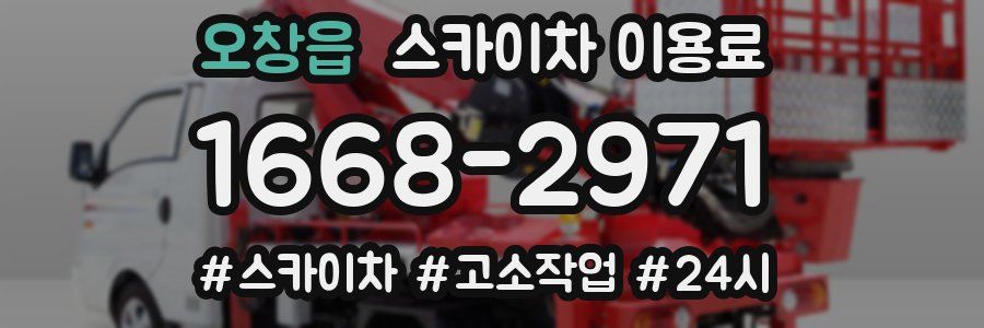 오창읍 스카이차 이용료