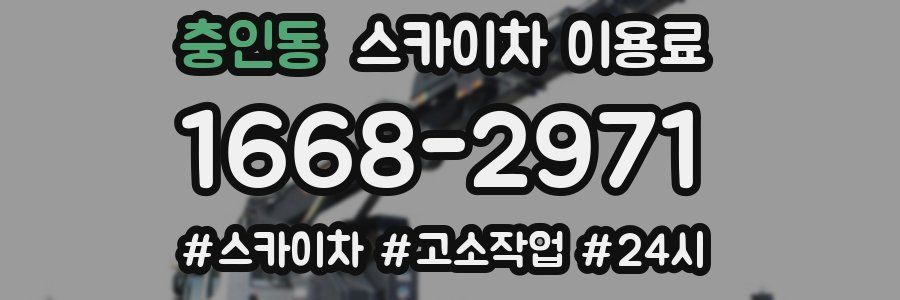 충인동 스카이차 이용료