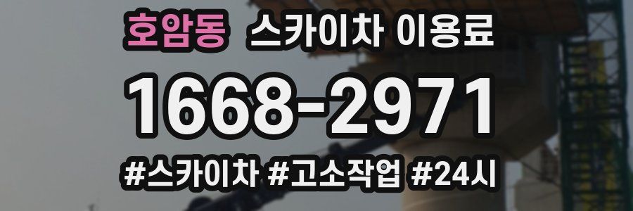 호암동 스카이차 이용료