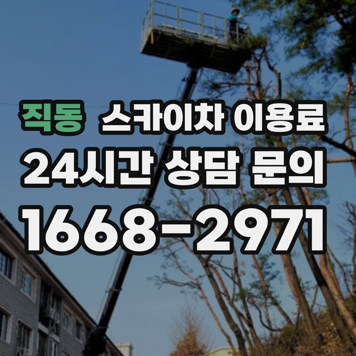 직동 스카이차 이용료