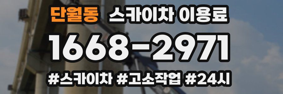 단월동 스카이차 이용료