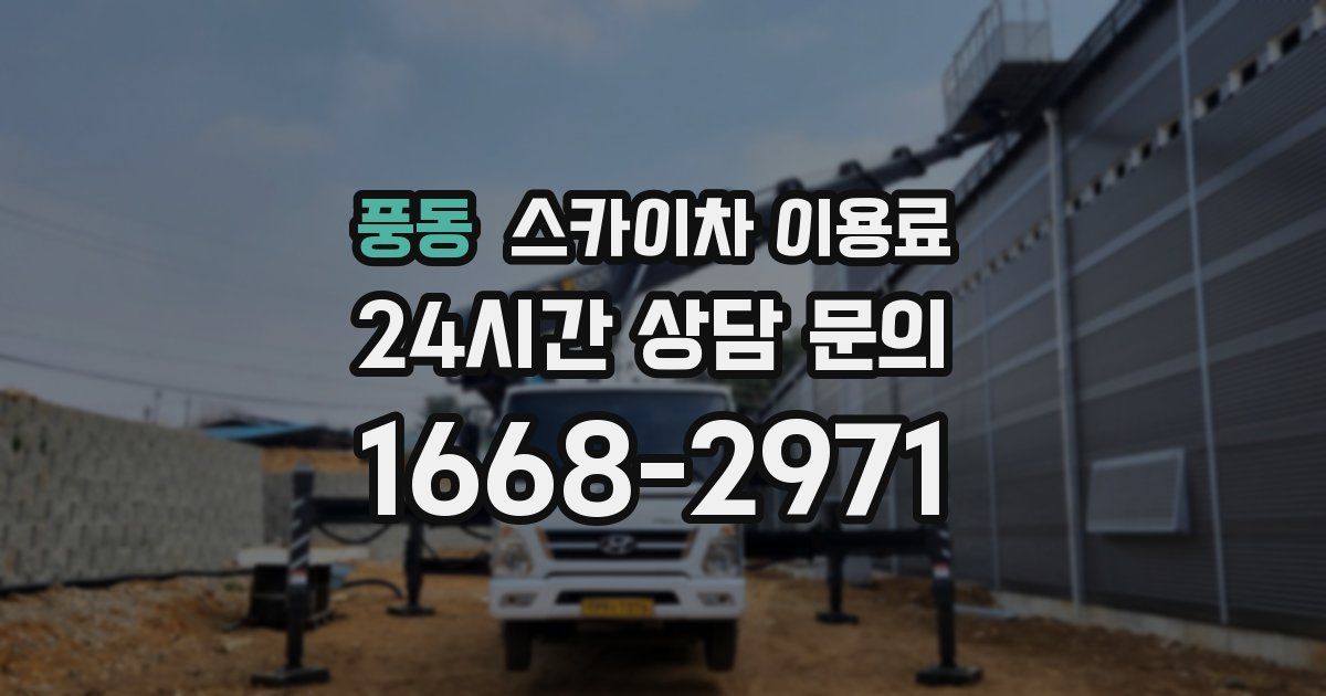 풍동 스카이차 이용료