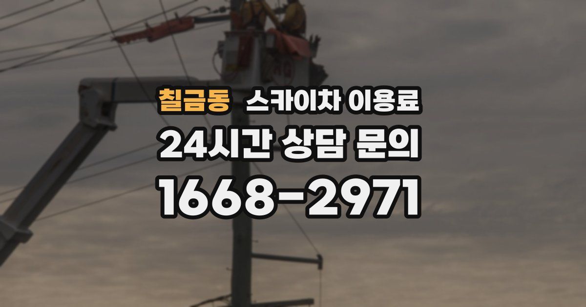 칠금동 스카이차 이용료