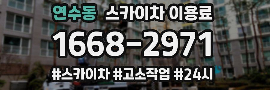 연수동 스카이차 이용료