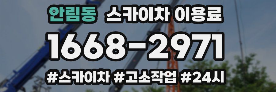 안림동 스카이차 이용료