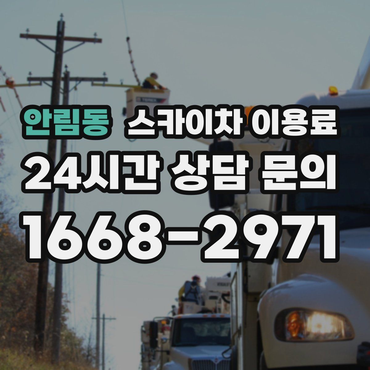 안림동 스카이차 이용료