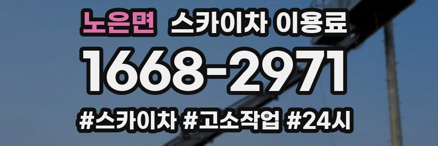 노은면 스카이차 이용료